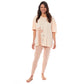 Ladies Oversized Cotton T-Shirt and Leggings PJ Set with Giraffe and Zebra Prints Comfortable and Stylish Womens Loungewear by Daisy Dreamer. Buy now for £13.00.