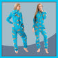 Ladies Soft Horse Print Fleece Hooded Onesie Pyjamas Warm Nightwear Jumpsuit with Zipper Elastic Cuffs Pink Blue Sizes 10-20 by Daisy Dreamer. Buy now for £10.00.