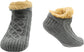 Luxurious Nordic Fluffy Sherpa Lined Slipper Socks for Men and Women Warm Non-Slip Indoor Winter House Shoes Fair Isle Black Navy Grey UK 4-7 8-12 by Sock Stack. Buy now for £9.00.
