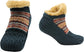 Luxurious Nordic Fluffy Sherpa Lined Slipper Socks for Men and Women Warm Non-Slip Indoor Winter House Shoes Fair Isle Black Navy Grey UK 4-7 8-12 by Sock Stack. Buy now for £9.00.
