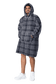 Oversized Men's Hooded Blanket Sweatshirt with Sherpa Lining Plush Wearable Hoodie for Lounging Camping One Size Fits All by Daisy Dreamer. Buy now for £18.00.