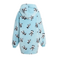 Oversized Panda Hooded Plush Fleece Blanket with Sherpa Lining Double Pocket Cozy Hoodie for Adults and Kids by Daisy Dreamer. Buy now for £9.00.