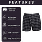 Pack of 6 Kids Loose Fit Woven Boxers Durable Cotton Blend with Elastic Waistband Sizes 5-13 Years Ideal for School Sports KB01 by Sock Stack. Buy now for £8.00.