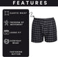 Pack of 6 Kids Loose Fit Woven Boxers Durable Cotton Blend with Elastic Waistband Sizes 5-13 Years Ideal for School Sports KB01 by Sock Stack. Buy now for £8.00.