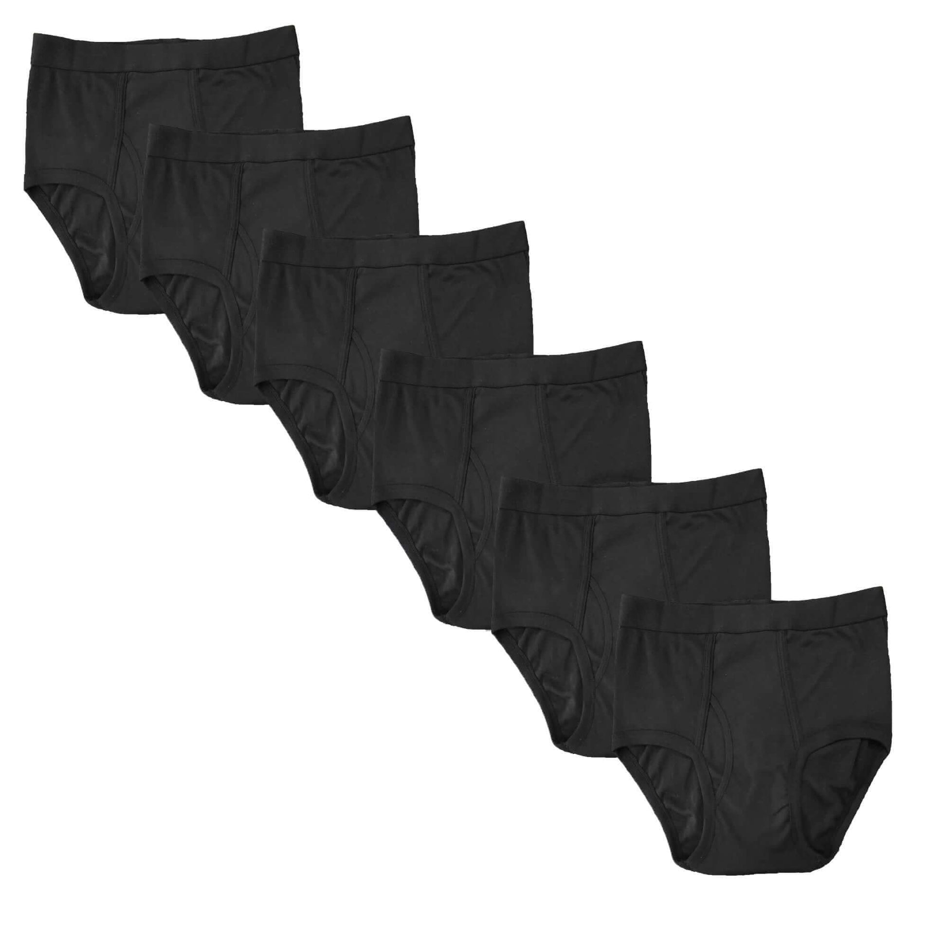 Pack of 6 Mens Cotton Briefs Soft Waistband Breathable Durable Underwear Comfortable All Day Wear MB05/06 by Sock Stack. Buy now for £8.00.