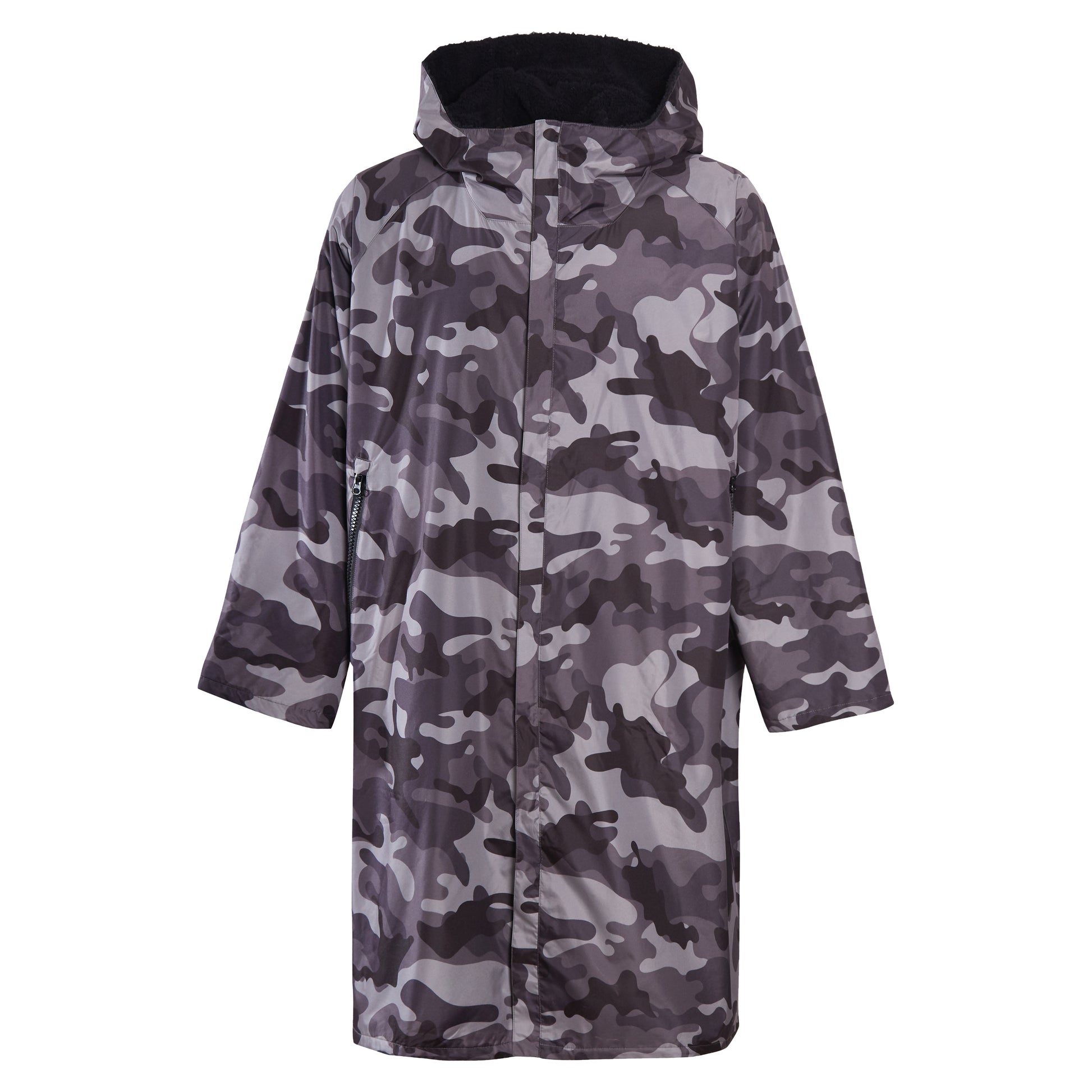 Unisex Adults Waterproof Windproof Changing Robe Hooded Outdoor Coat for Beach Swimming Surfing Warm Fleece Lining by Heatwave Thermalwear. Buy now for £40.00.