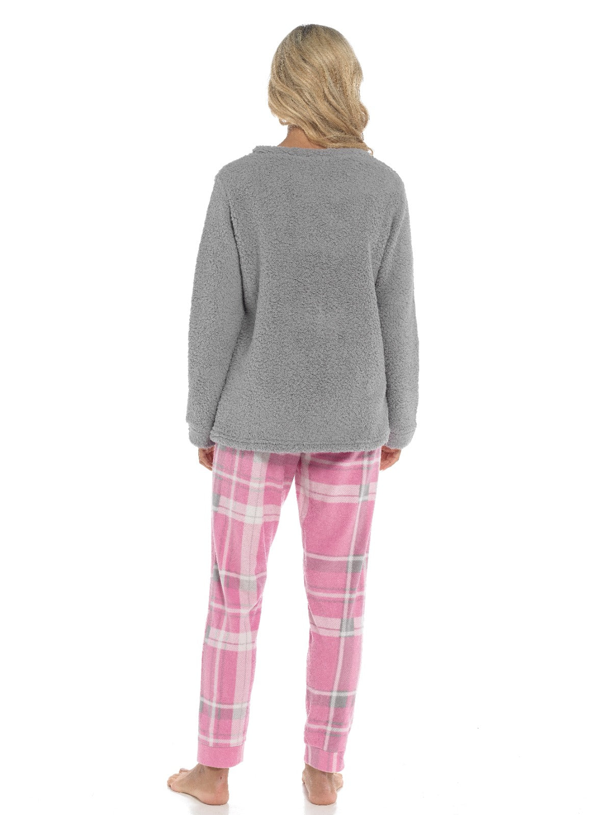 Women's Polar Bear Snuggle Fleece Ladies Pyjama Set. Buy now for £20.00. A Pyjamas by Daisy Dreamer. 12-14, 16-18, 18-20, 20-22, blush pink, check, check designs, daisy dreamer, dusky pink, extra large, girls, grey, gym, hot pink, ladies, large, long slee