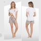 Women's Cockapoo Pyjama Set T-Shirt & Shorts PJs Soft Cotton Loungewear Summer Holiday Sleepwear by Daisy Dreamer. Buy now for £12.00.