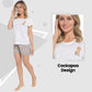 Women's Cockapoo Pyjama Set T-Shirt & Shorts PJs Soft Cotton Loungewear Summer Holiday Sleepwear by Daisy Dreamer. Buy now for £12.00.