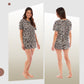 Women's Cotton Pyjama Set with Leopard and Zebra Prints Breathable Comfortable Loungewear Sleepwear in Multiple Sizes by Daisy Dreamer. Buy now for £10.00.