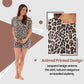 Women's Cotton Pyjama Set with Leopard and Zebra Prints Breathable Comfortable Loungewear Sleepwear in Multiple Sizes by Daisy Dreamer. Buy now for £10.00.