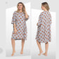 Women's Highland Cow Cream Baggy Nighty Dress Oversized T-Shirt Nighties 100% Cotton Short Sleeved Nightshirt for Ladies by Daisy Dreamer. Buy now for £12.00.