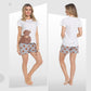 Women's Highland Cow Pyjama Set T-Shirt & Shorts PJs Soft Cotton Loungewear Summer Holiday Sleepwear by Daisy Dreamer. Buy now for £12.00.