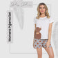 Women's Highland Cow Pyjama Set T-Shirt & Shorts PJs Soft Cotton Loungewear Summer Holiday Sleepwear by Daisy Dreamer. Buy now for £12.00.