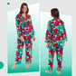 Women's Leopard Print Long Pyjama Set Button Up Soft Breathable Viscose Loungewear Sleepwear Relaxing PJ Set by Daisy Dreamer. Buy now for £15.00.