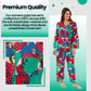 Women's Leopard Print Long Pyjama Set Button Up Soft Breathable Viscose Loungewear Sleepwear Relaxing PJ Set by Daisy Dreamer. Buy now for £15.00.