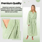 Women's Luxury Waffle Fleece Robe Soft Warm Long Dressing Gown with Belt and Pockets Loungewear by Daisy Dreamer. Buy now for £15.00.