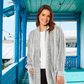 Women's Shimmer Grey Soft Touch Cardi Gown Luxury House Coat Elegant Loungewear Cozy Fit Robe Versatile Stylish Homewear by Daisy Dreamer. Buy now for £18.00.