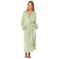 Women's Stripe Jacquard Soft Warm Long Dressing Gown with Belt and Pockets Cosy Shawl Collar Loungewear Robe By Daisy Dreamer. Buy now for £15.00.