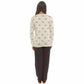 Daisy Dreamer Bows Print Pyjama Set 100% Cotton Women's Long Sleeve Top And Elasticated Pants For Sleeping And Lounging Sizes S M L XL Pyjamas