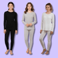 Girls Thermal Underwear Set Lined Long Sleeve Top & Long Jane Bottom Kids Winter Base Layer for Cold Weather by Heatwave Thermalwear Thermal Underwear