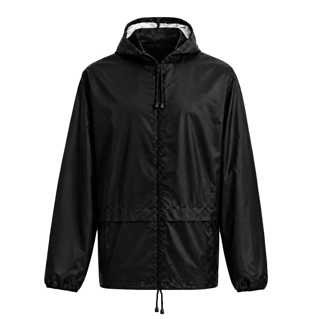 Heatwave Hooded Raincoat Kagools Jacket Unisex Adult Men and Women Water-Resistant Lightweight Ideal for Spring Summer & Travel BLACK / S Rain Coat