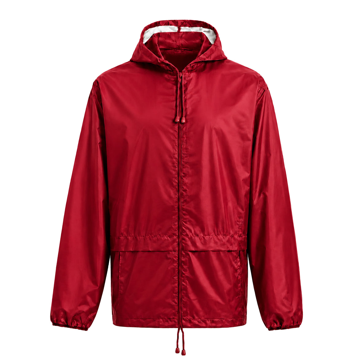 Heatwave Hooded Raincoat Kagools Jacket Unisex Adult Men and Women Water-Resistant Lightweight Ideal for Spring Summer & Travel CHERRY / S Rain Coat
