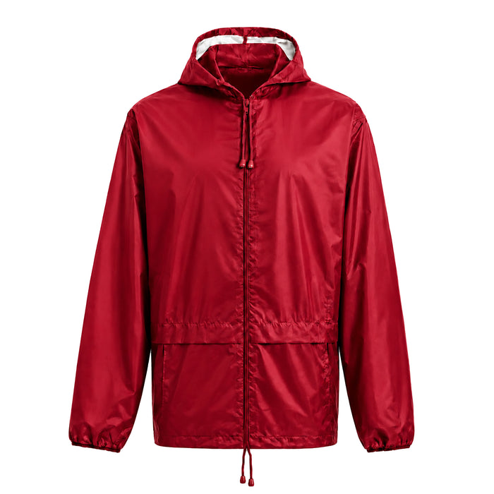 Heatwave Hooded Raincoat Kagools Jacket Unisex Adult Men and Women Water-Resistant Lightweight Ideal for Spring Summer & Travel CHERRY / S Rain Coat