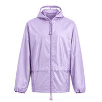 Heatwave Hooded Raincoat Kagools Jacket Unisex Adult Men and Women Water-Resistant Lightweight Ideal for Spring Summer & Travel LILAC / S Rain Coat