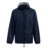 Heatwave Hooded Raincoat Kagools Jacket Unisex Adult Men and Women Water-Resistant Lightweight Ideal for Spring Summer & Travel NAVY / S Rain Coat