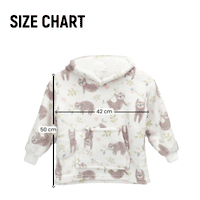 Kids Hoodie Safari & Sloth Blanket for Toddlers Ages 0-4 Unisex Warm Fluffy Wearable Sweatshirt with Pocket by Daisy Dreamer Hooded Blanket