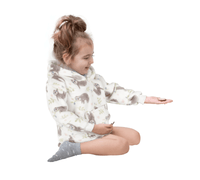Kids Hoodie Safari & Sloth Blanket for Toddlers Ages 0-4 Unisex Warm Fluffy Wearable Sweatshirt with Pocket by Daisy Dreamer Hooded Blanket