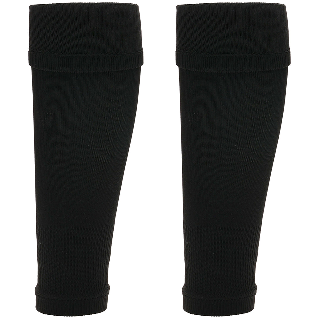 Kids Leg Sleeve Socks Black Fits Over Calf Shin Pads Compression Sleeves for Football Training Running by Sock Stack BLACK Socks