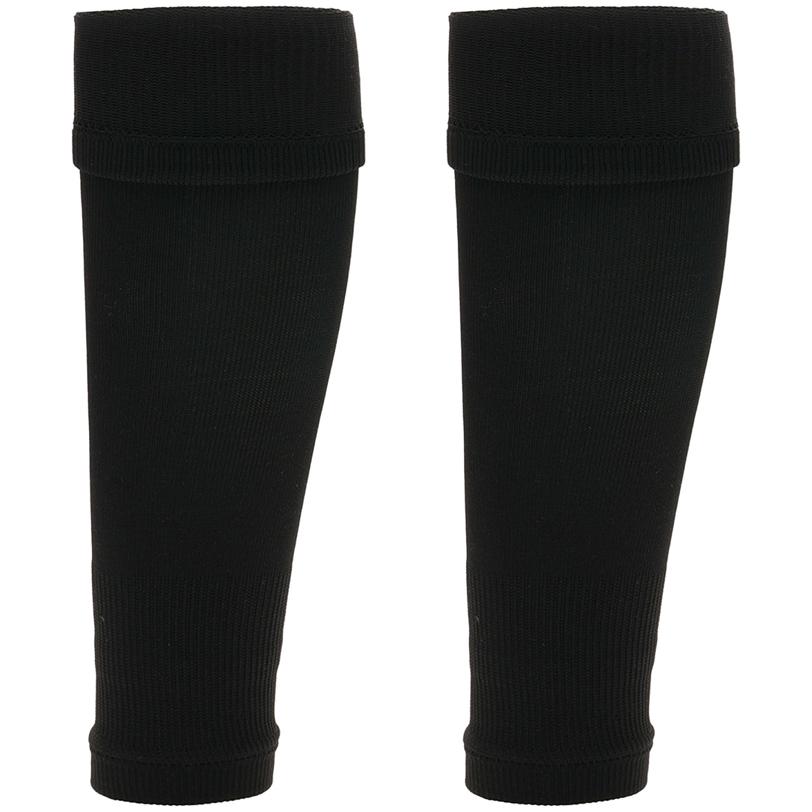 Kids Leg Sleeve Socks Black Fits Over Calf Shin Pads Compression Sleeves for Football Training Running by Sock Stack BLACK Socks