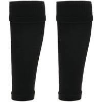 Kids Leg Sleeve Socks Black Fits Over Calf Shin Pads Compression Sleeves for Football Training Running by Sock Stack BLACK Socks