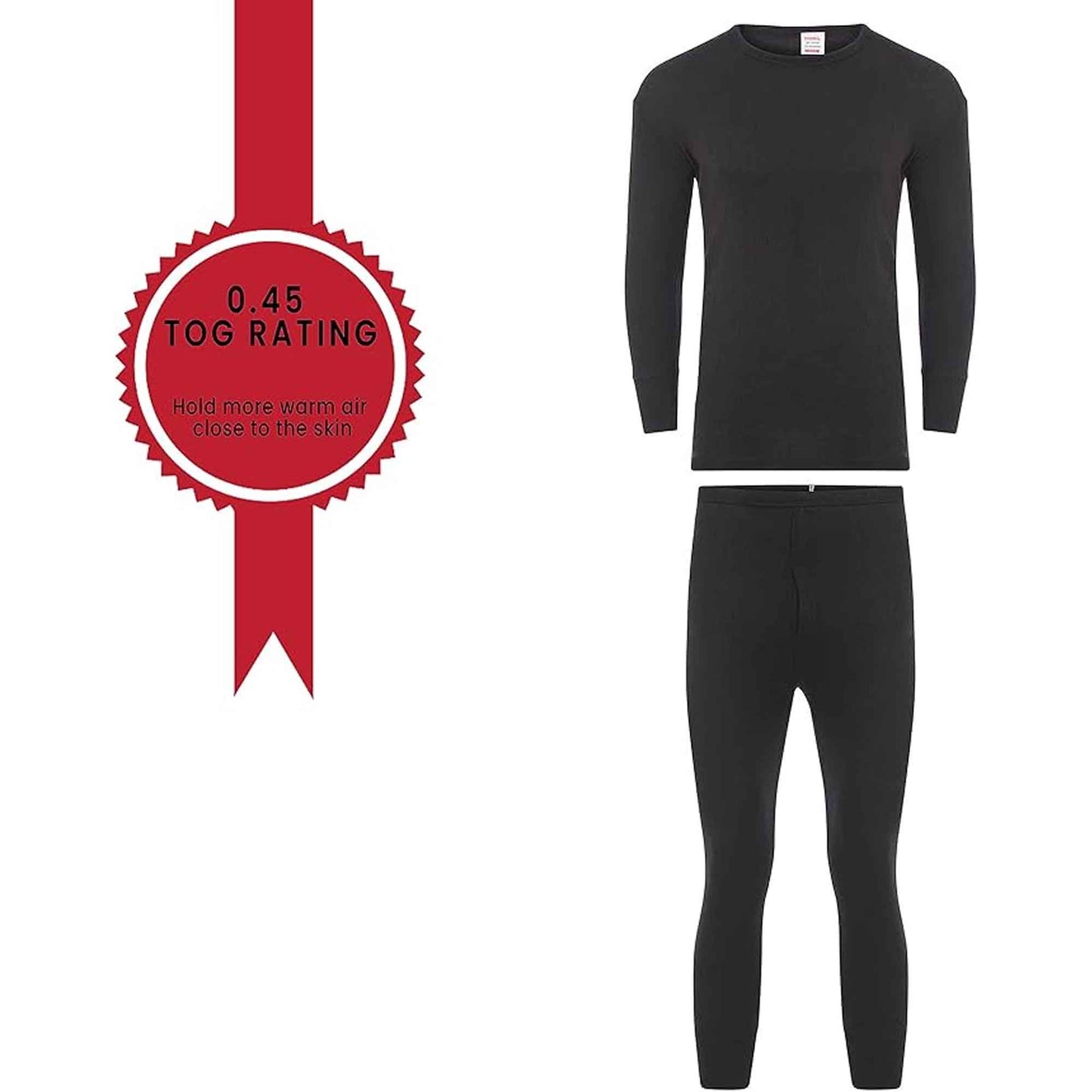 Kids Winter Thermal Underwear Set Boys Warm Long Sleeve Top and Pants Cozy Insulating Base Layer Sizes 3-13 Charcoal Black by Heatwave Thermalwear Thermal Underwear