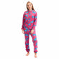 Ladies Soft Horse Print Fleece Hooded Onesie Pyjamas Warm Nightwear Jumpsuit with Zipper Elastic Cuffs Pink Blue Sizes 10-20 by Daisy Dreamer PINK / 10-12 Pyjamas