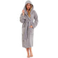 Luxurious Women's Bamboo Hooded Dressing Gown Ultra Absorbent Soft Towelling Robe for Spa Gym Home in Grey or White Sizes S to XL Daisy Dreamer Robe