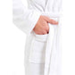 Men's Bamboo Hooded Bath Robe Ultra Absorbent Towelling Dressing Gown for Hotels Gyms Spas with Soft Breathable Cotton Blend Quick Dry Grey White by Sock Stack Robe