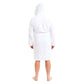 Men's Bamboo Hooded Bath Robe Ultra Absorbent Towelling Dressing Gown for Hotels Gyms Spas with Soft Breathable Cotton Blend Quick Dry Grey White by Sock Stack Robe