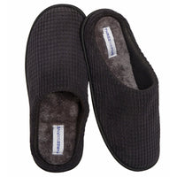 Men’s Check Corduroy Slip-On Indoor Slippers