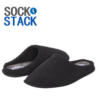 Men’s Check Corduroy Slip-On Indoor Slippers