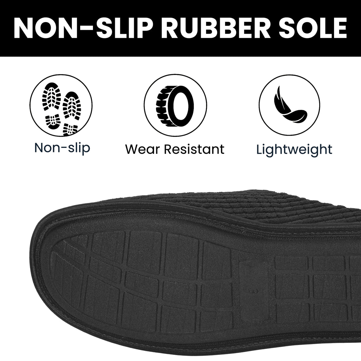 Men’s Check Corduroy Slip-On Indoor Slippers