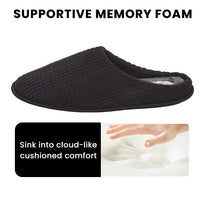 Men’s Check Corduroy Slip-On Indoor Slippers