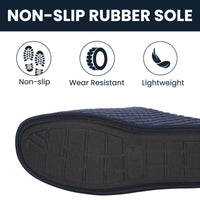Men’s Check Corduroy Slip-On Indoor Slippers