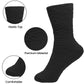 Men’s Cosy Socks 4 Pairs Ultra Soft Warm & Fluffy Black Sleep bed Sock with Thermal Insulation for Indoor Loungewear UK Size 6-11 by Sock Stack Black Socks