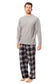 Men's Thermal Fleece Pyjama Set with Stylish Check Pants Soft Warm Loungewear PJs for Winter Perfect for Sleeping and Lounging in Various Sizes by Daisy Dreamer Pyjamas