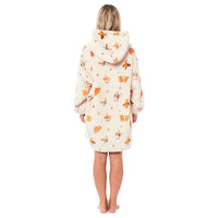 Oversized Dogs Reversible Sherpa Hooded Blanket Ultra Soft Flannel Fleece Hoodie for Adults and Kids with Large Pocket Durable Polyester by Daisy Dreamer DOGS Hooded Blanket