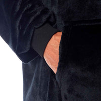 Oversized Men's Hooded Blanket Sweatshirt with Sherpa Lining Plush Wearable Hoodie for Lounging Camping One Size Fits All by Daisy Dreamer Hooded Blanket