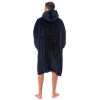 Oversized Men's Hooded Blanket Sweatshirt with Sherpa Lining Plush Wearable Hoodie for Lounging Camping One Size Fits All by Daisy Dreamer Hooded Blanket